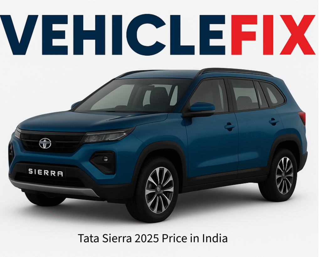 Tata Sierra 2025 exterior front view with price ₹11.49 lakh