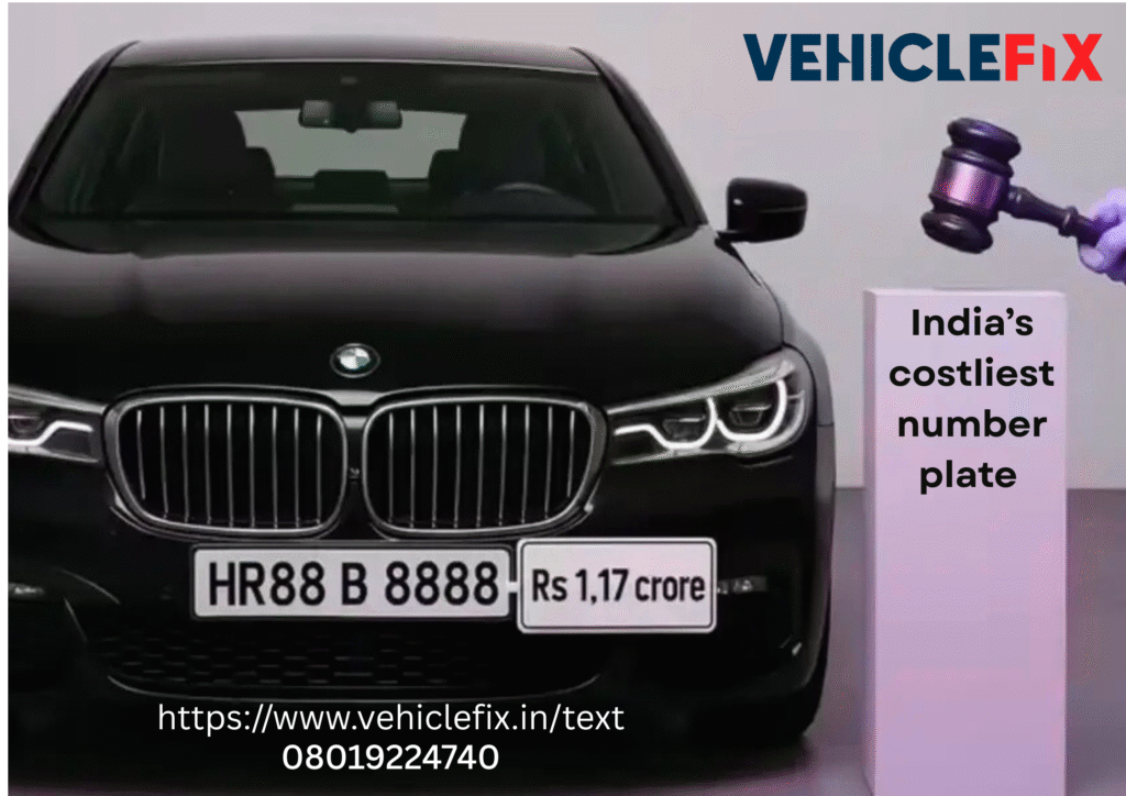 luxury car number plate in india