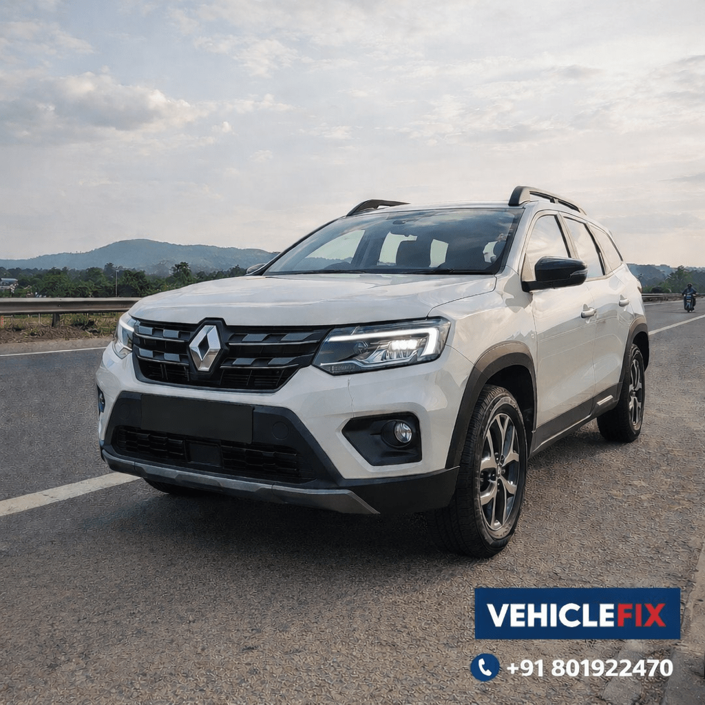 Renault Duster 2026 SUV front view on highway