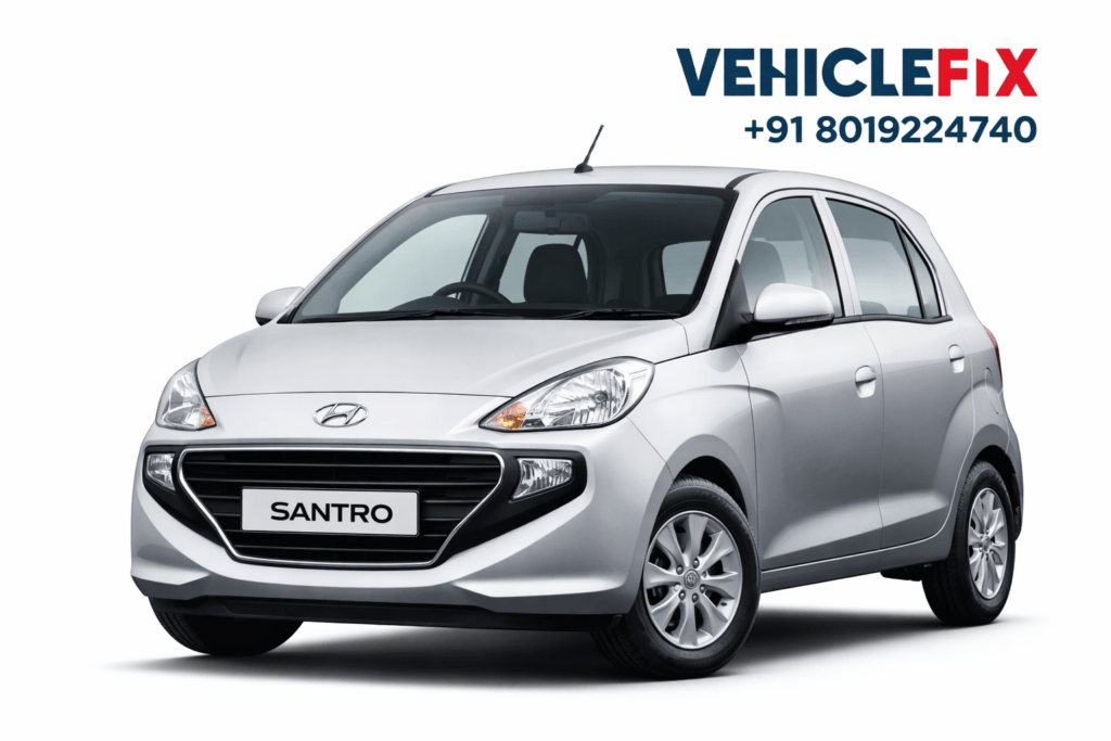 Hyundai Santro car service in Hyderabad at VehicleFix service center