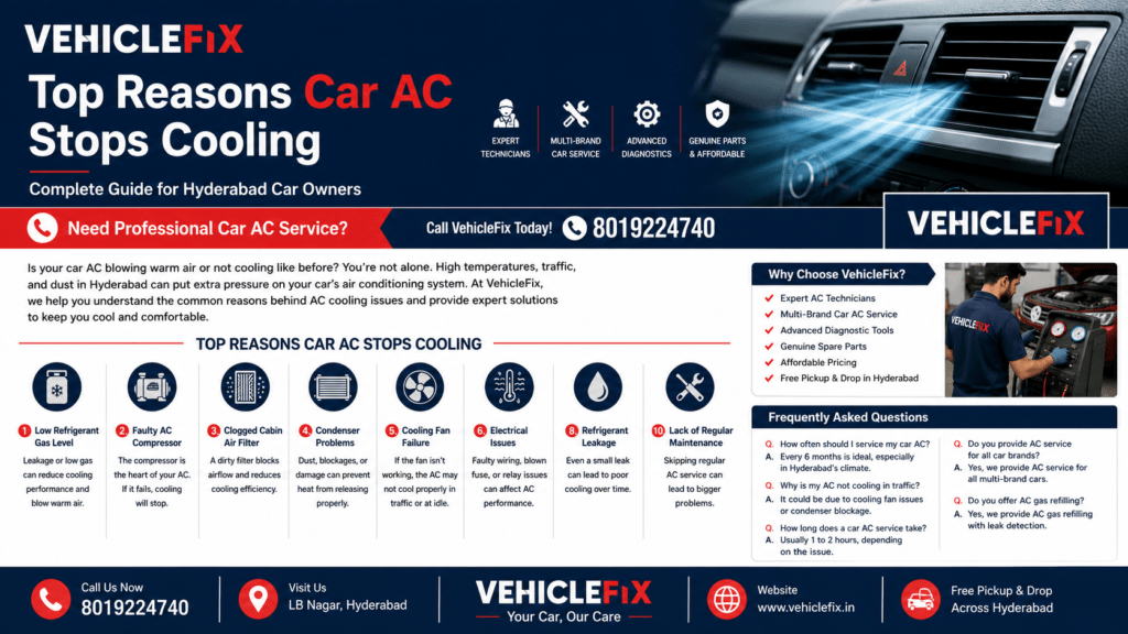 Top Reasons Car AC Stops Cooling