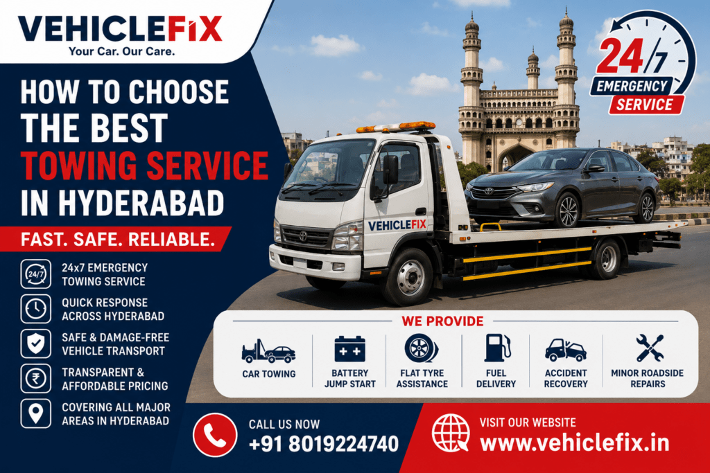 What should I check before hiring a towing company in hyderabad