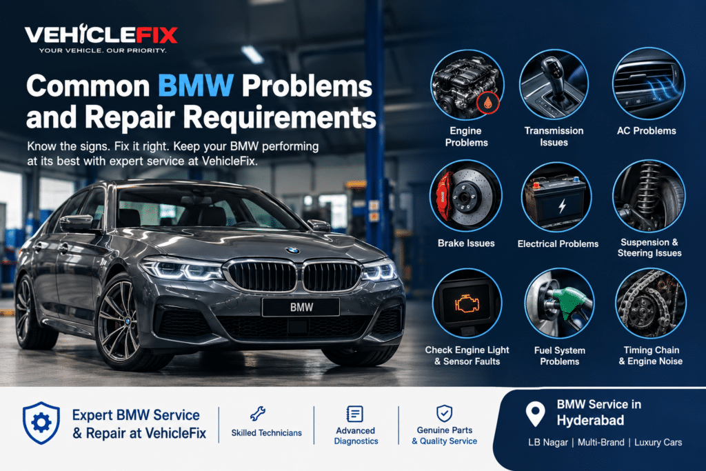 BMW Problems and Repair in hyderabad